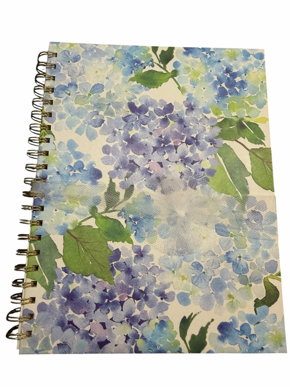Floral Hydrangea Spiral Notebook